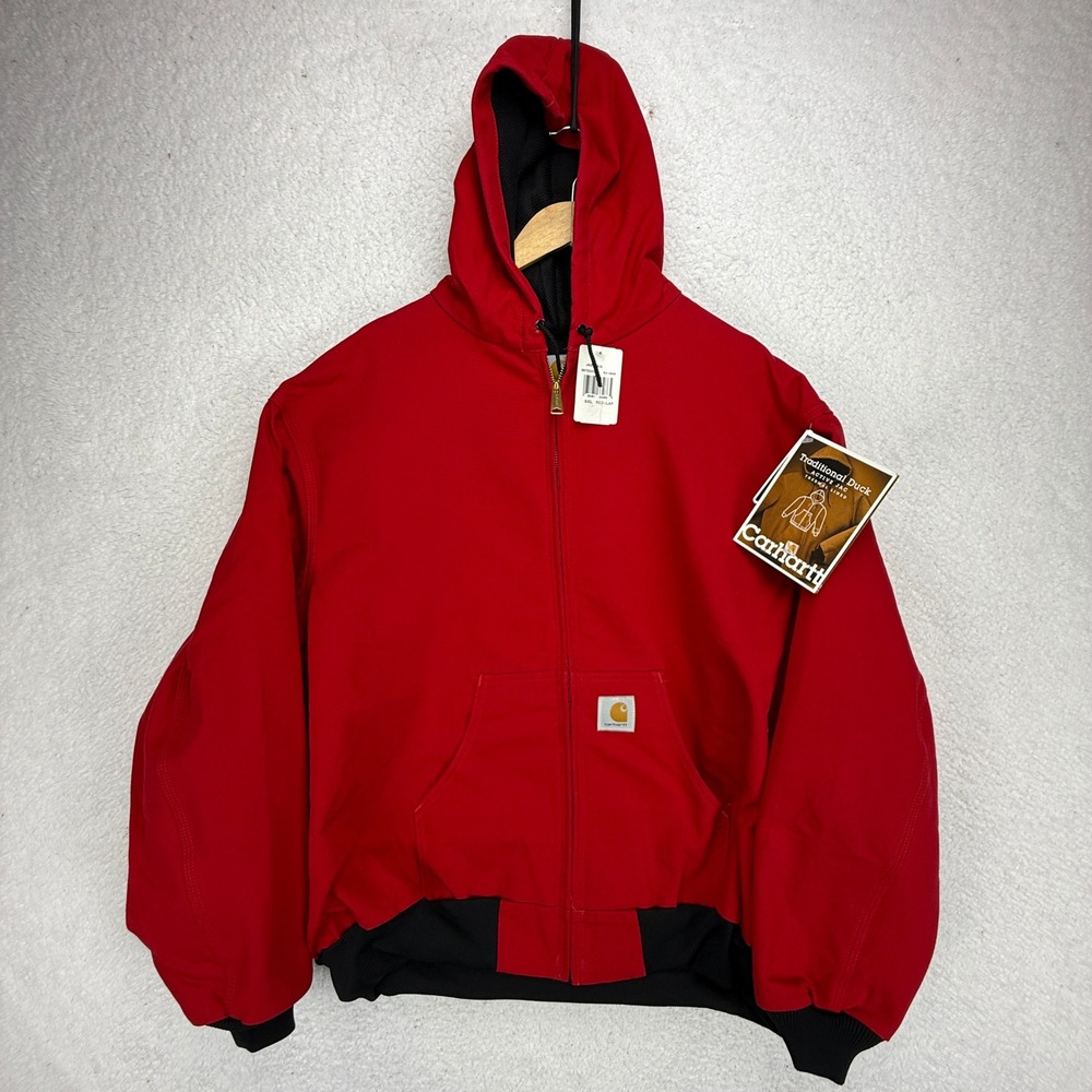 Carhartt Duck Active Jacket Thermal Lined Mens 3XL J03 RED NWT NOS